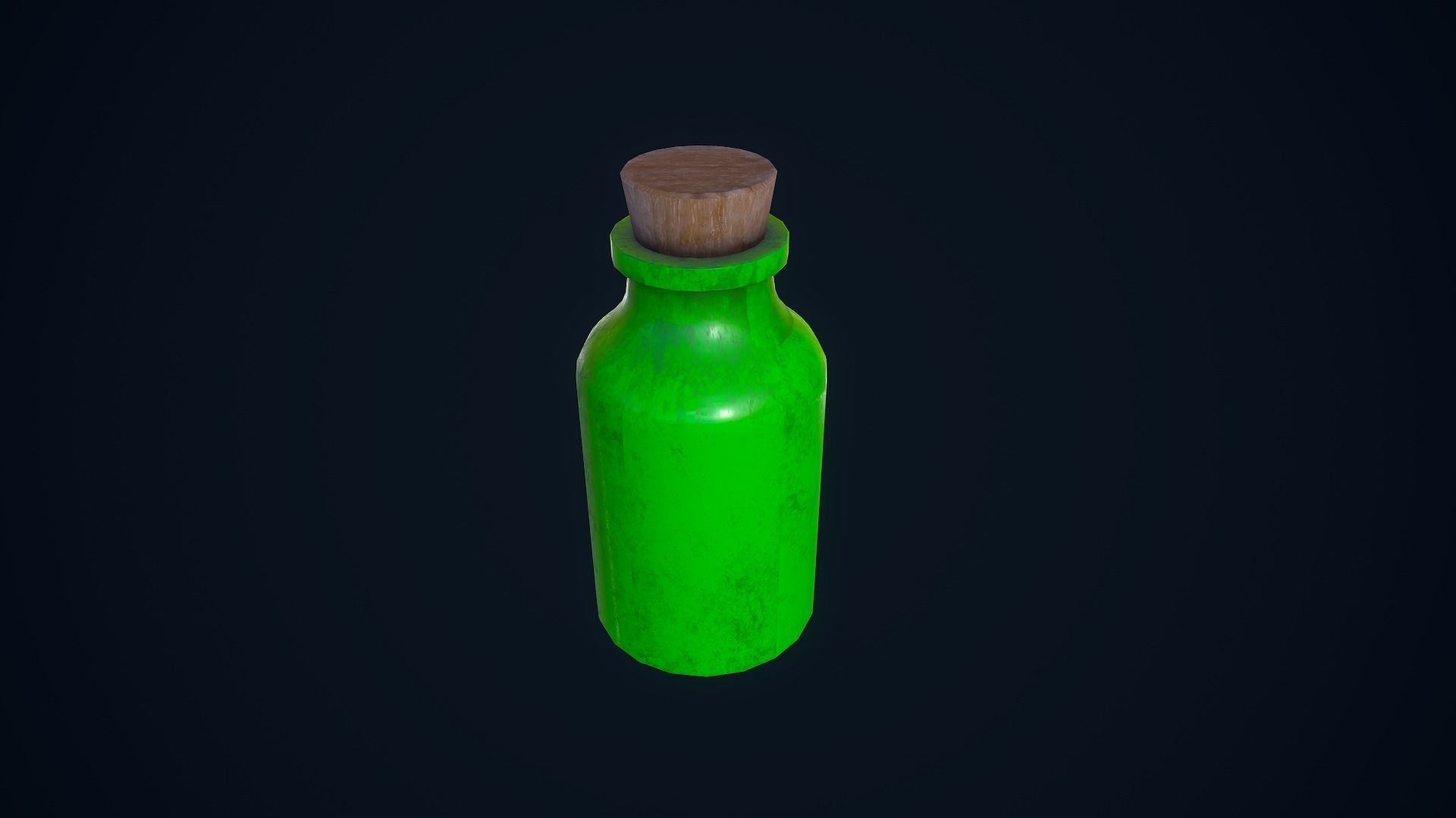 Potion Bottles Low-poly 3D model_18