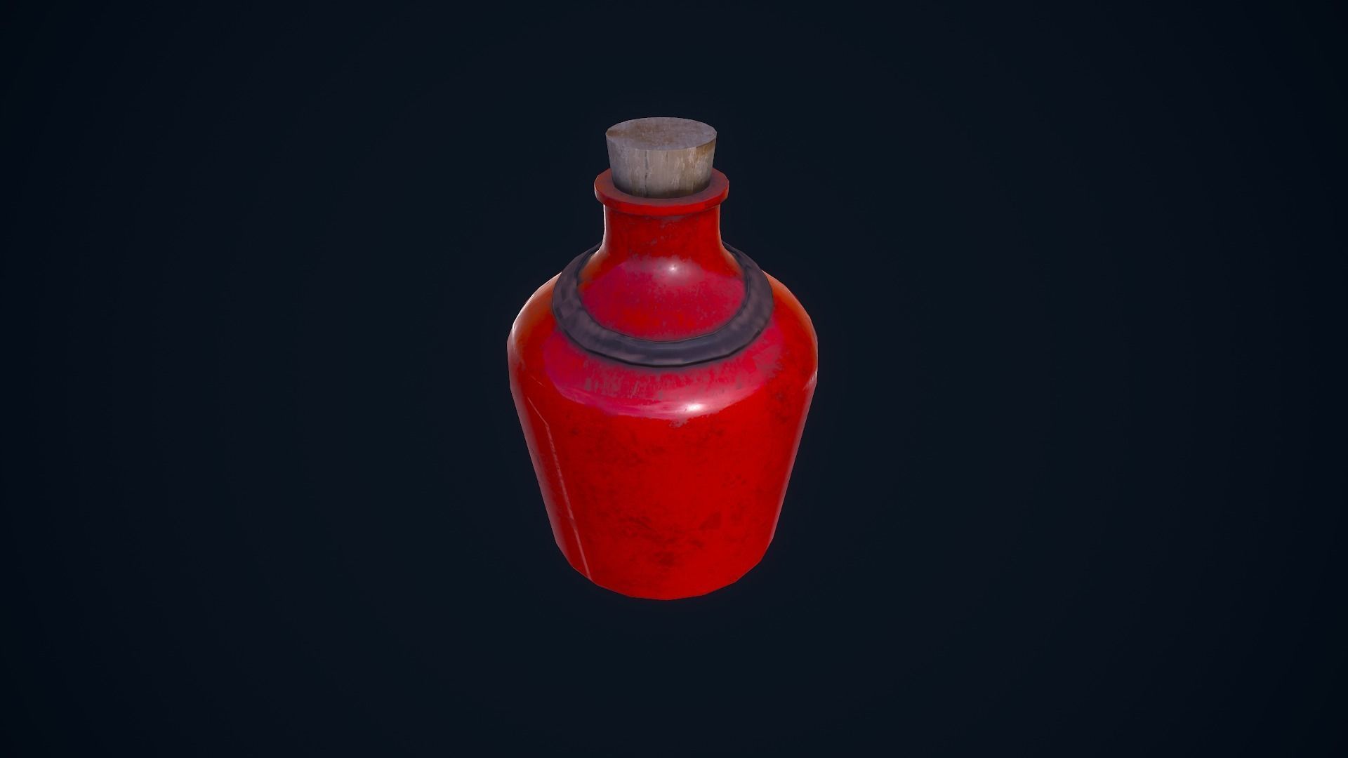 Potion Bottles Low-poly 3D model_16