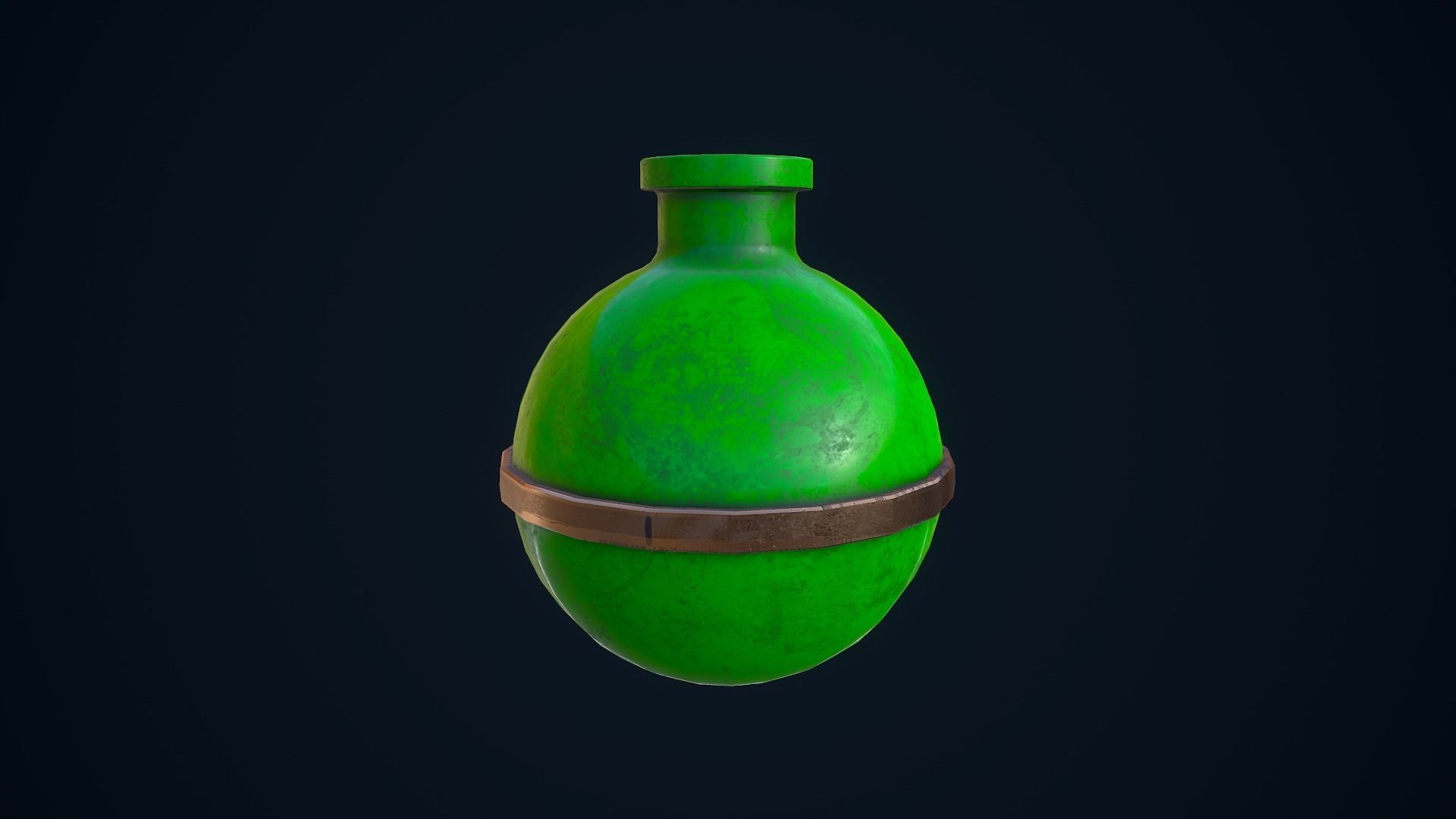 Potion Bottles Low-poly 3D model_9