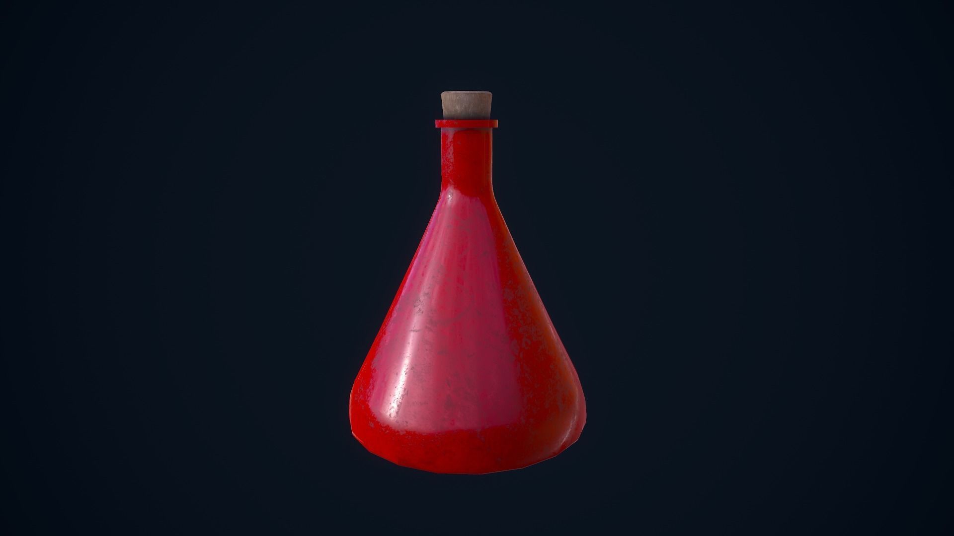 Potion Bottles Low-poly 3D model_13