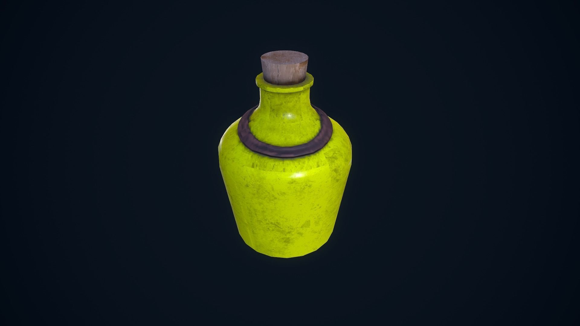 Potion Bottles Low-poly 3D model_17