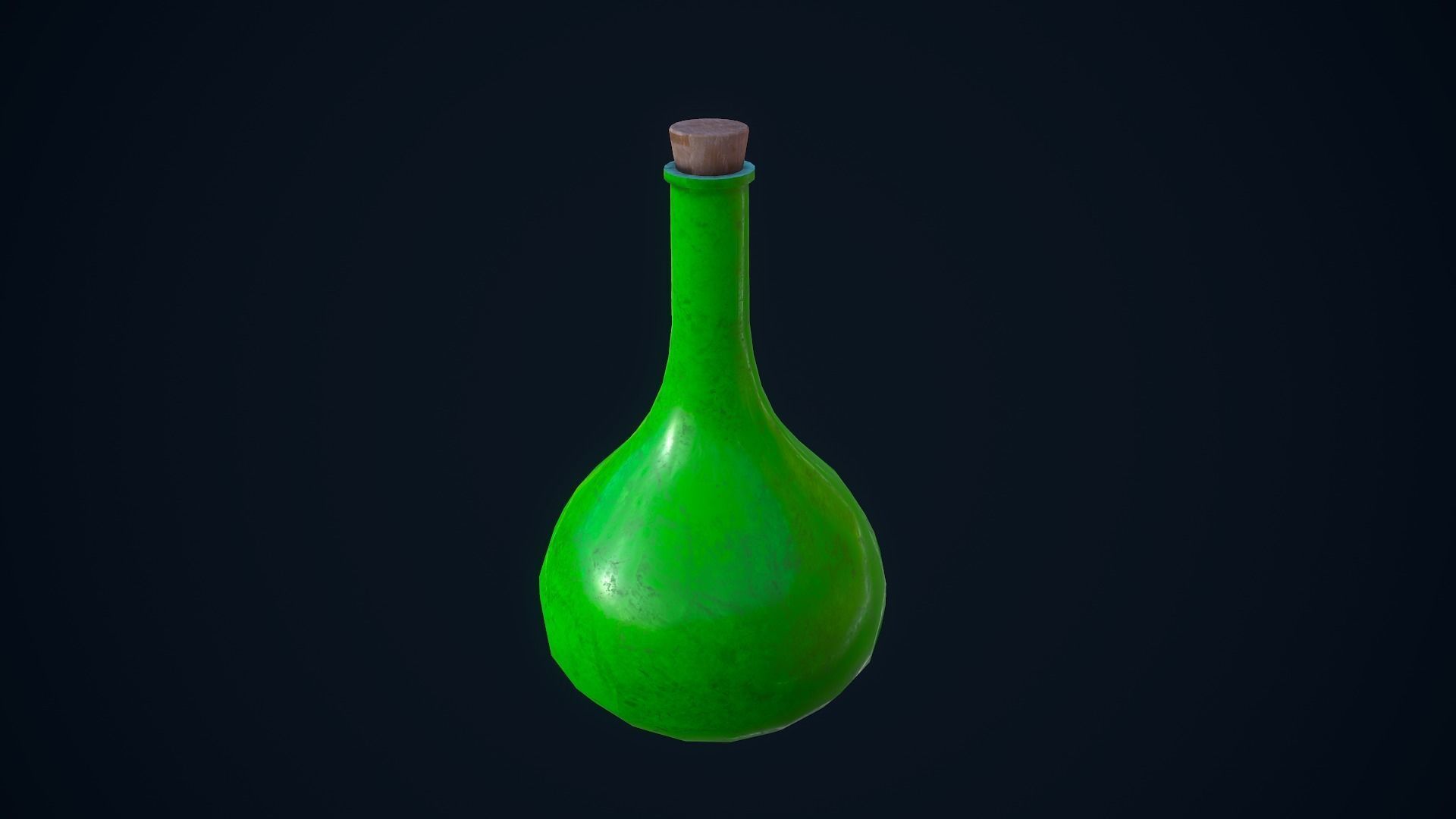 Potion Bottles Low-poly 3D model_15