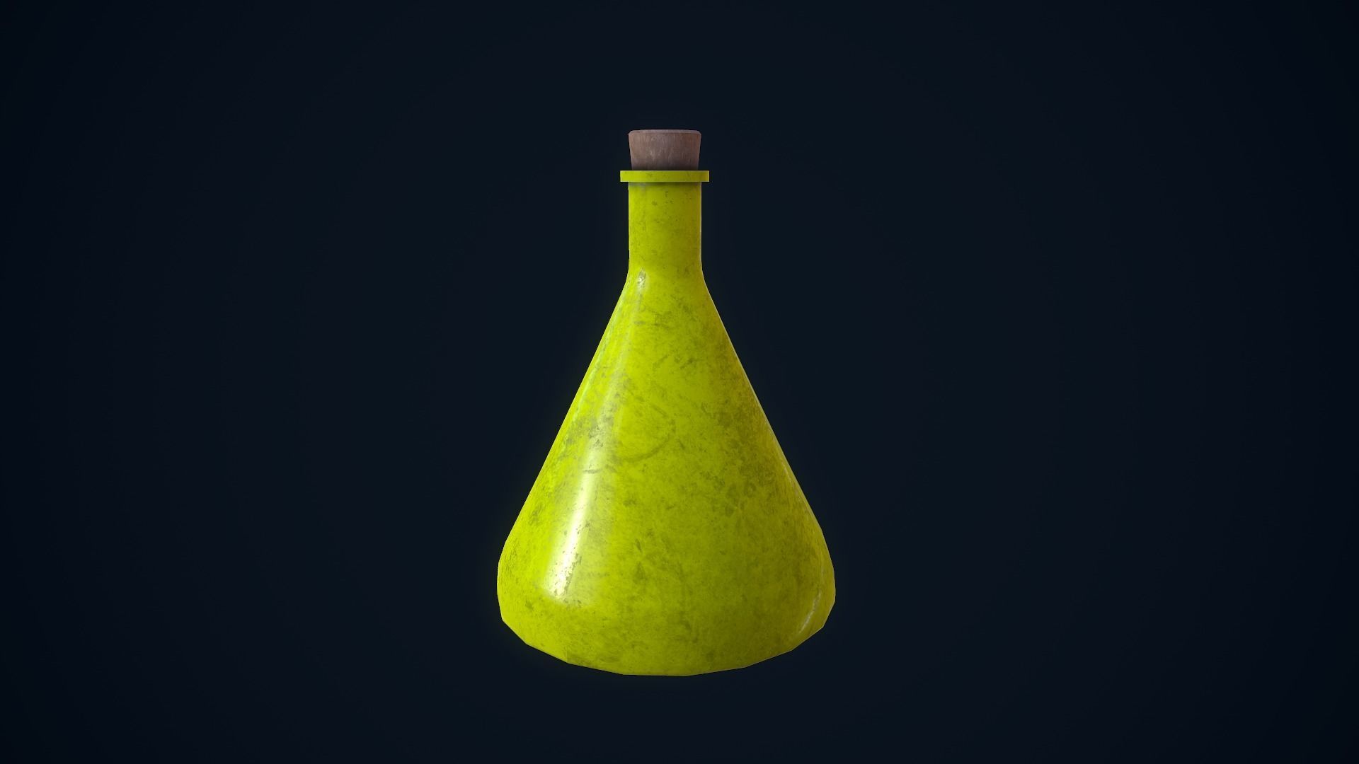 Potion Bottles Low-poly 3D model_12