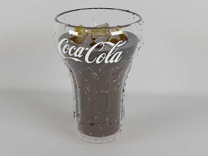 Coca-cola glass 3D model