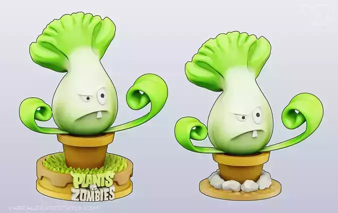 Plants vs Zombies - Bonk Choy 3D print model
