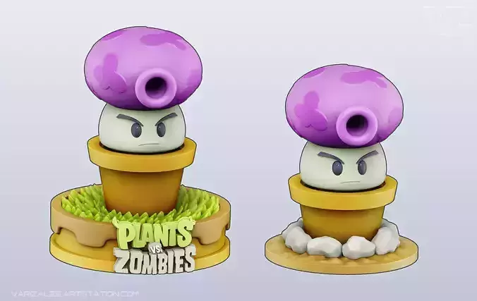 Plants vs Zombies - Fume Shroom 3D print model