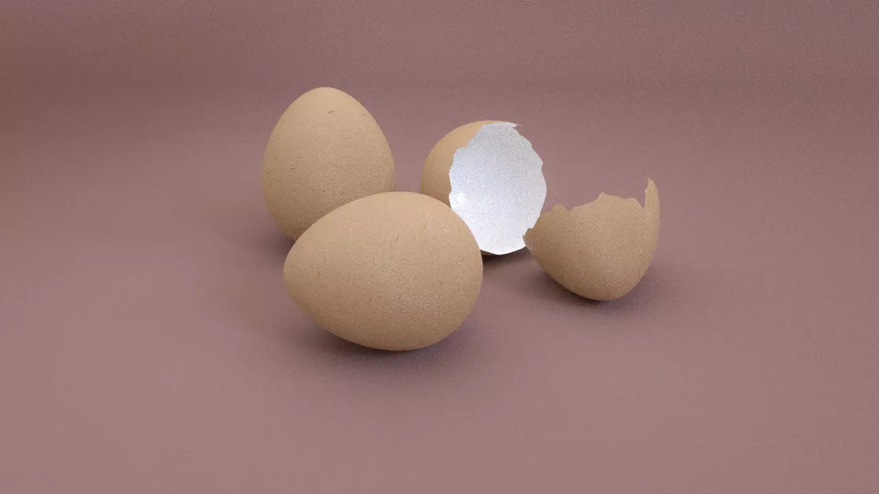 Eggs Model three 3D model_0