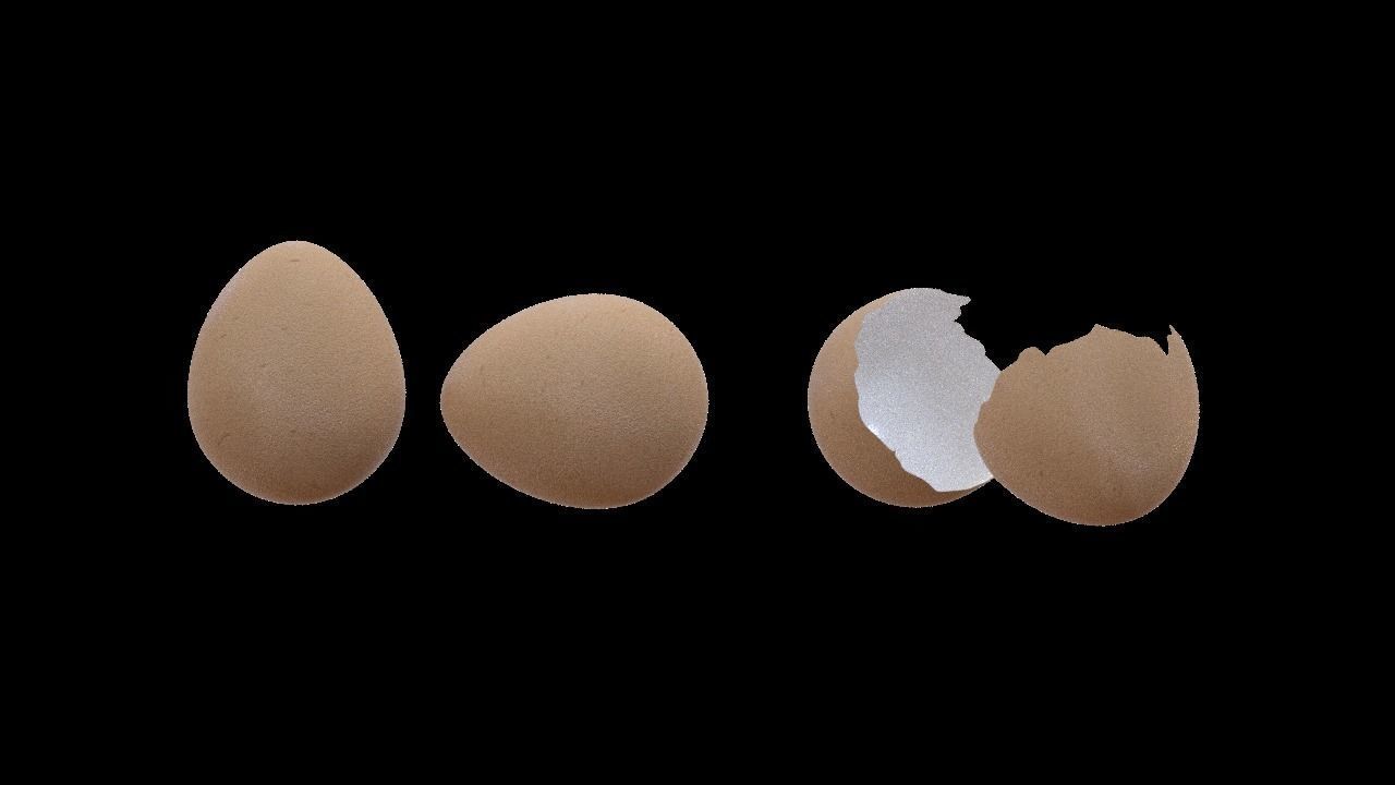 Eggs Model three 3D model_2