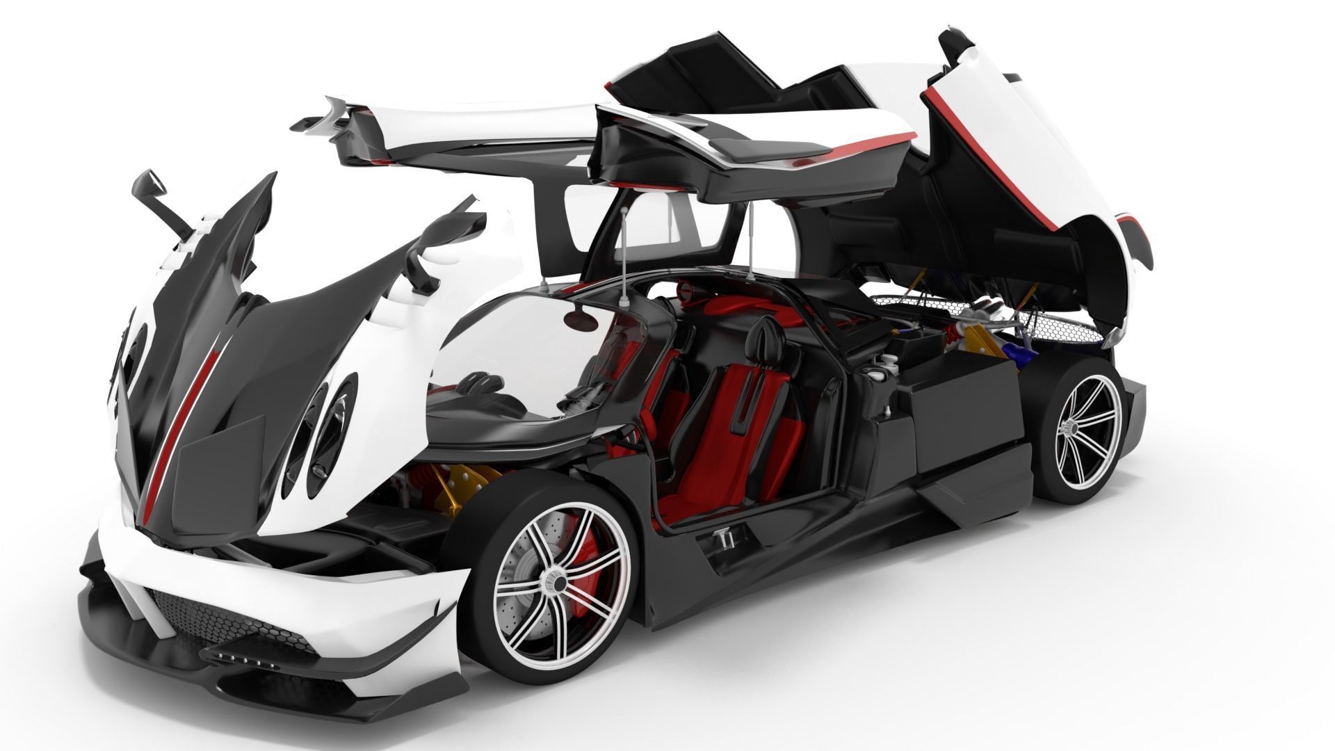 Pagani Huayra BC 3D model_1