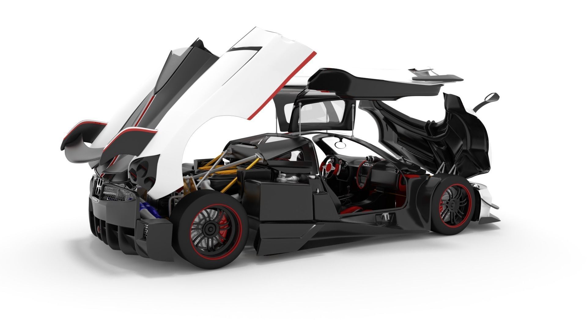 Pagani Huayra BC 3D model_5