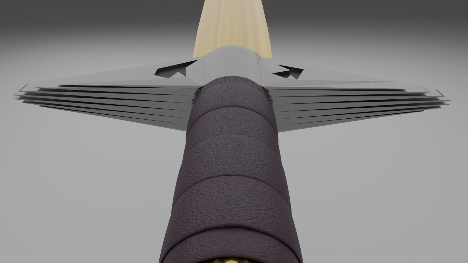 Medieval Sword  Low-poly 3D model_9