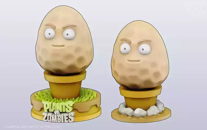 Plants vs Zombies - Wall Nut 3D print model