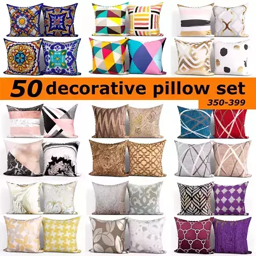 50 Decorative set pillow 350-399