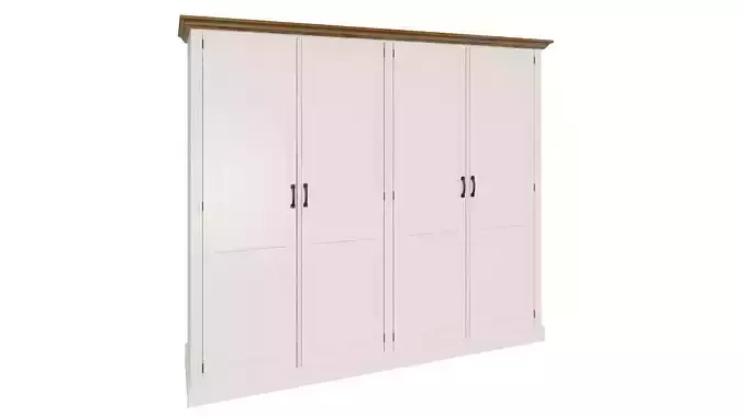 Double doored white wardrobe 197