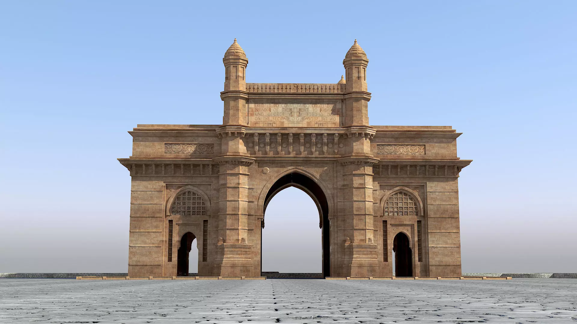 Gateway of  India 3D model_0