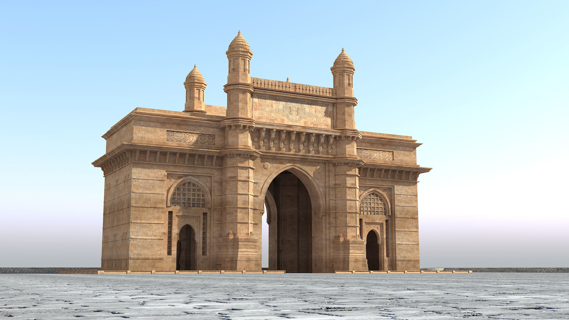 Gateway of  India 3D model_1