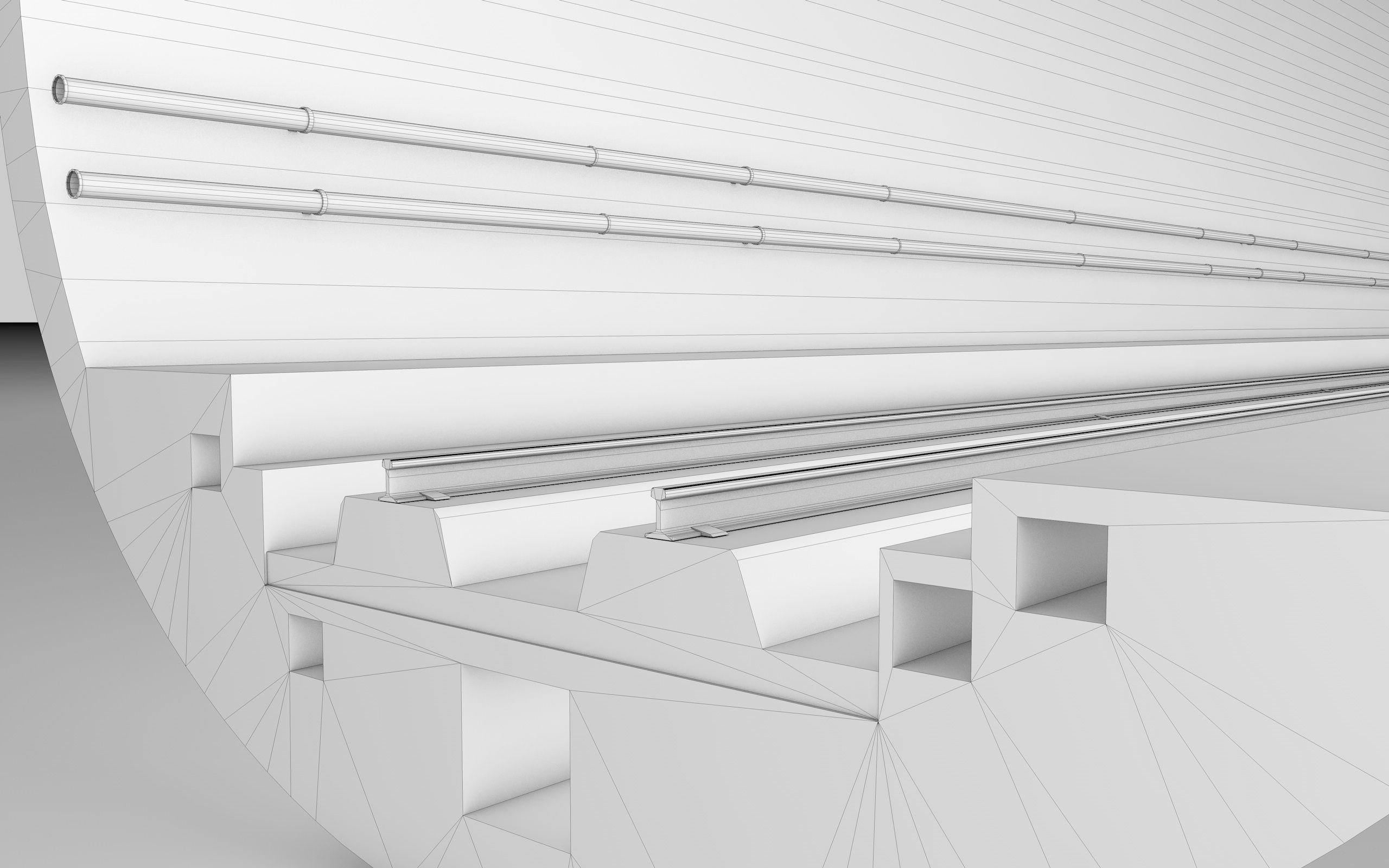  SUBWAY AND TRAIN TUNNEL DESIGN Low-poly 3D model_5