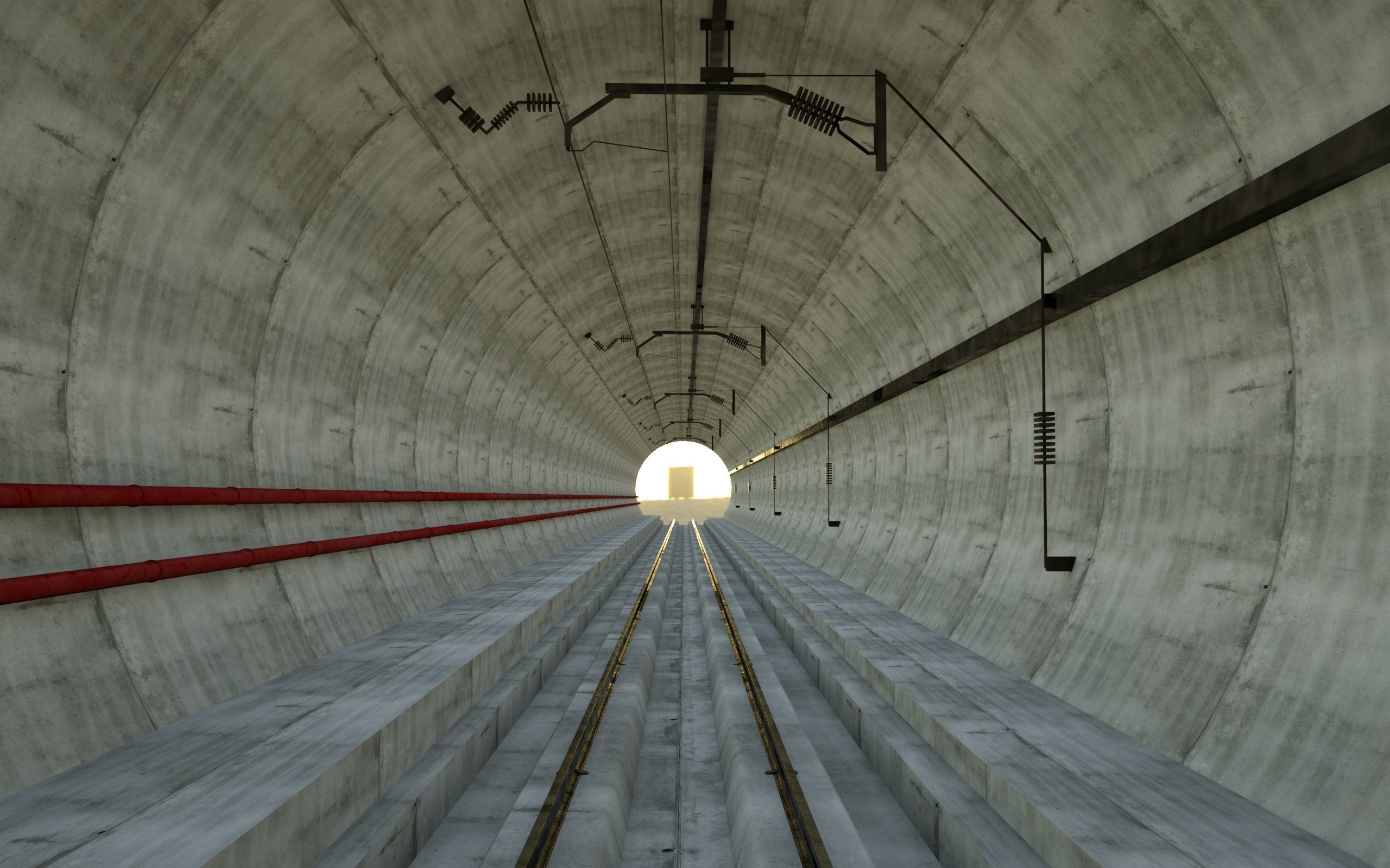  SUBWAY AND TRAIN TUNNEL DESIGN Low-poly 3D model_10