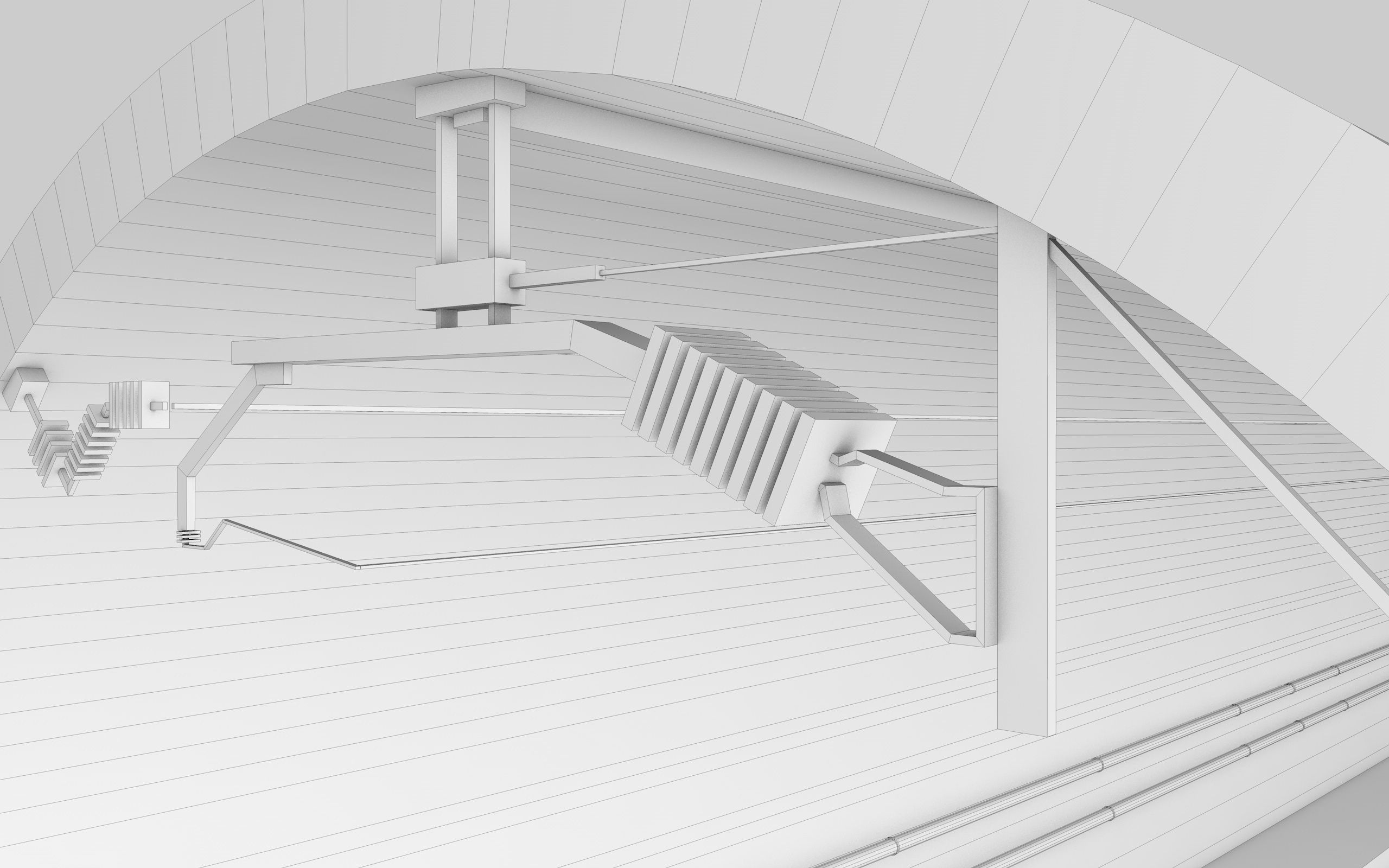  SUBWAY AND TRAIN TUNNEL DESIGN Low-poly 3D model_4