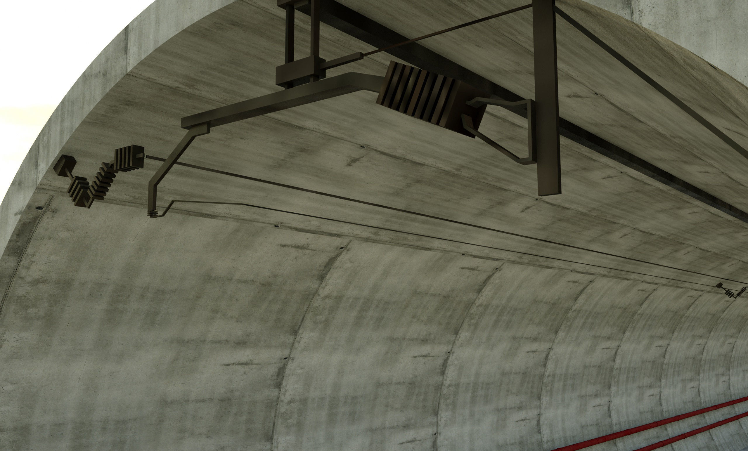  SUBWAY AND TRAIN TUNNEL DESIGN Low-poly 3D model_17