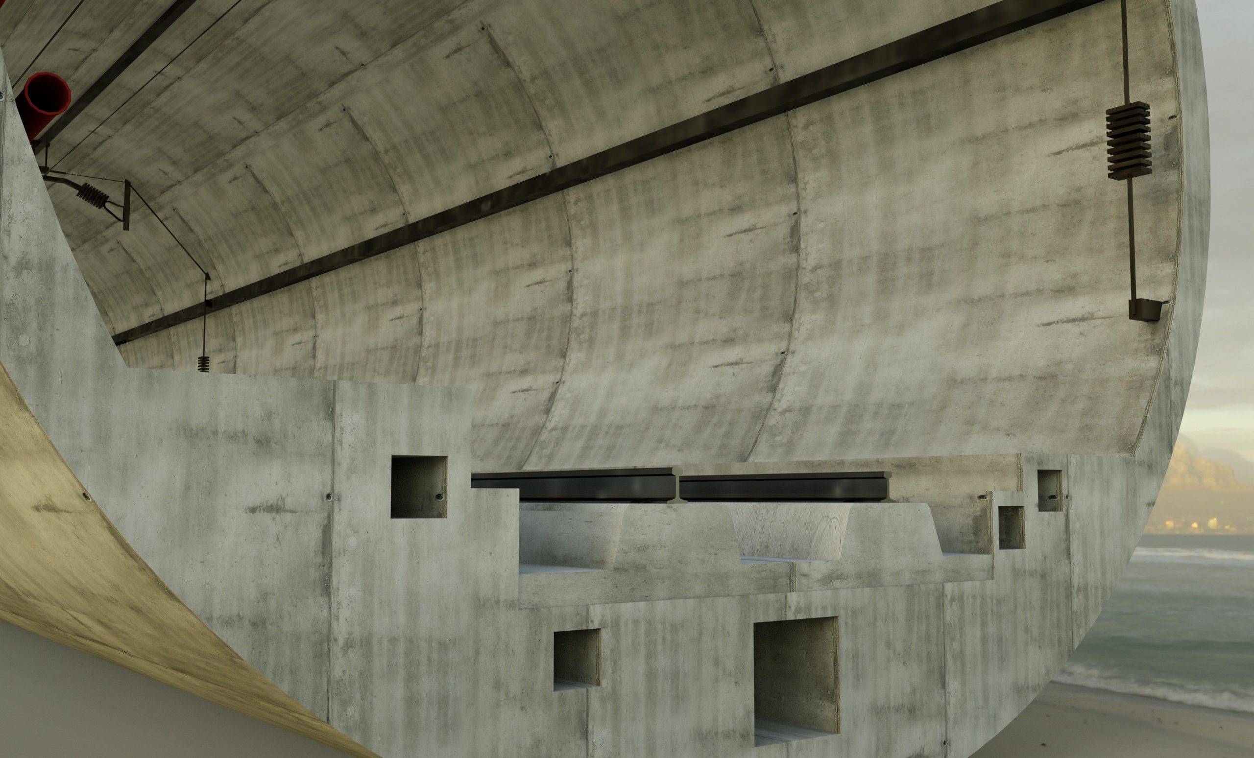  SUBWAY AND TRAIN TUNNEL DESIGN Low-poly 3D model_15