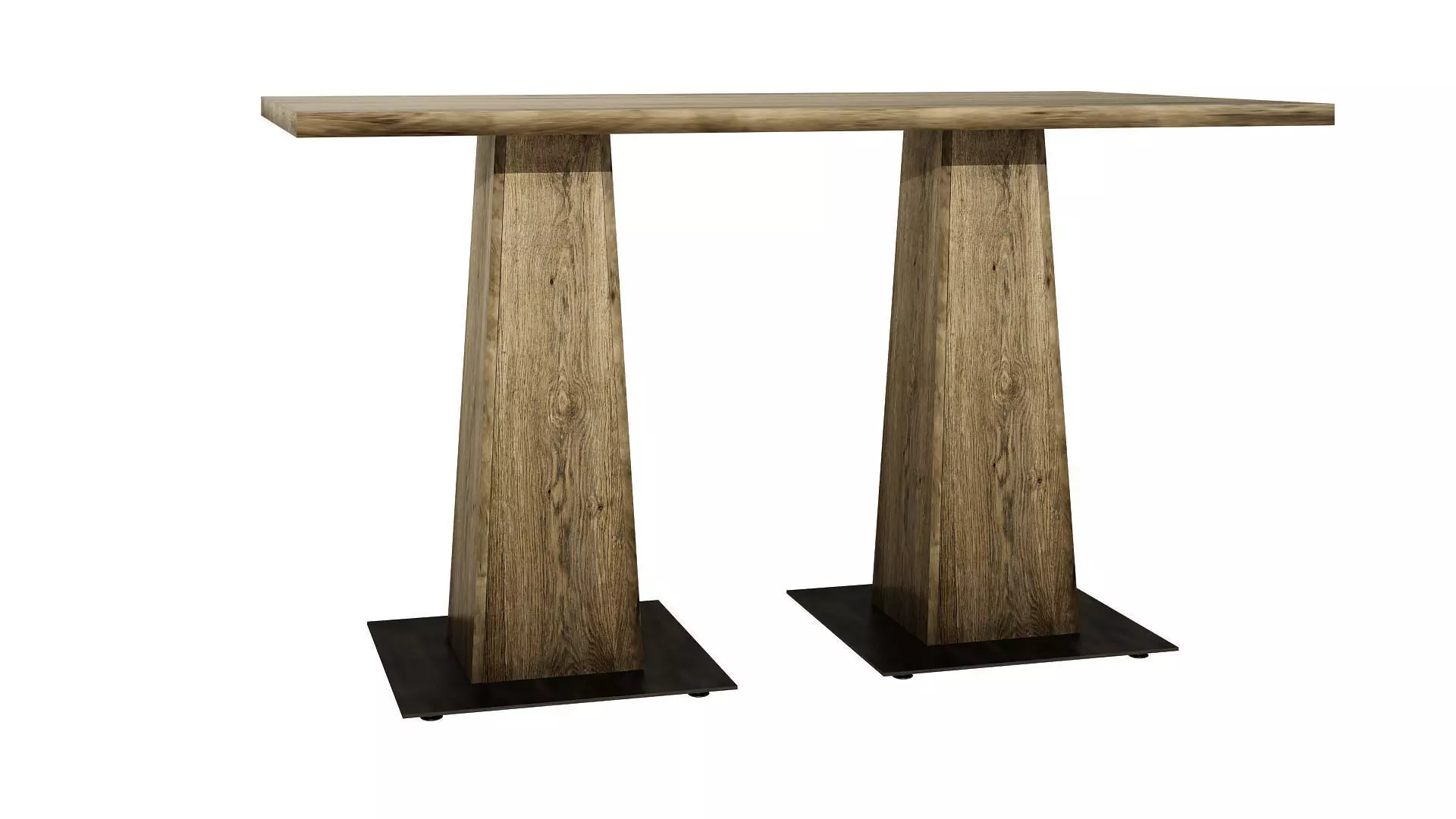 Wooden Table 3D model_0