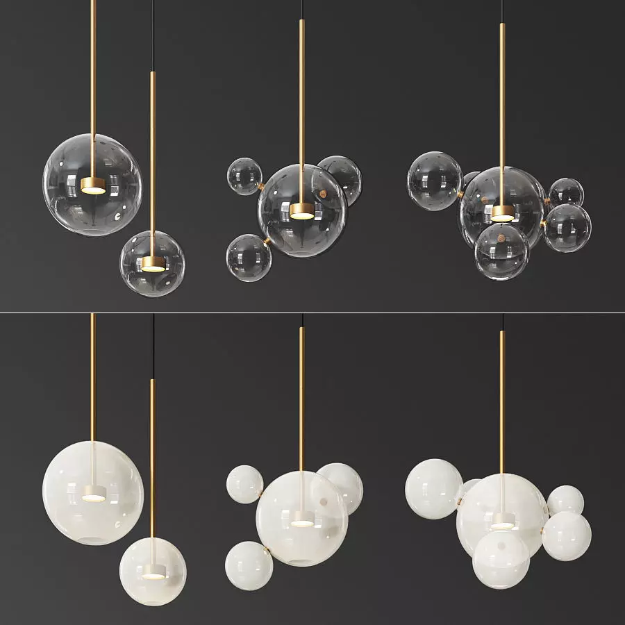 Giopato Coombes Bolle 4 and 6 Bubbles Set 3D model_0