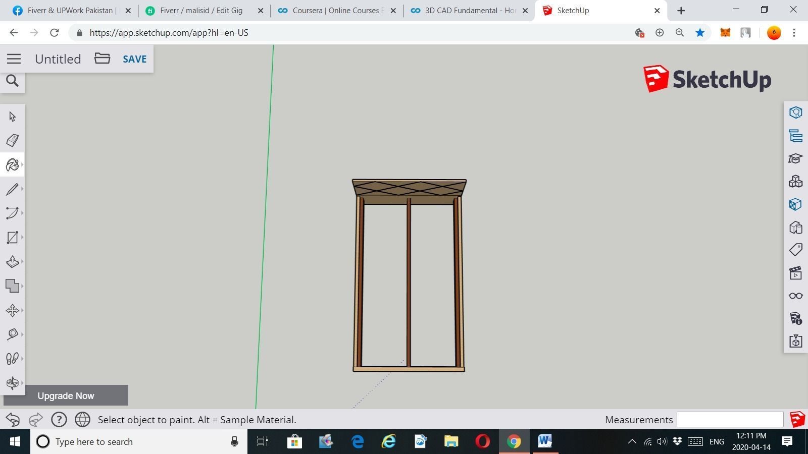 Single Bed Design 3D print model_3