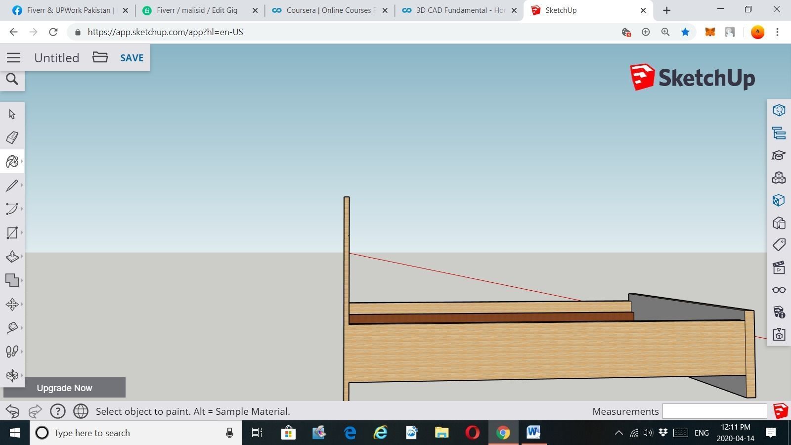 Single Bed Design 3D print model_5