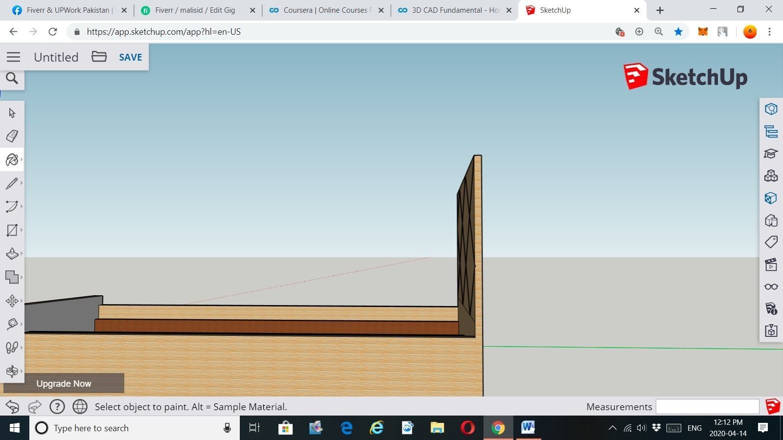 Single Bed Design 3D print model_6