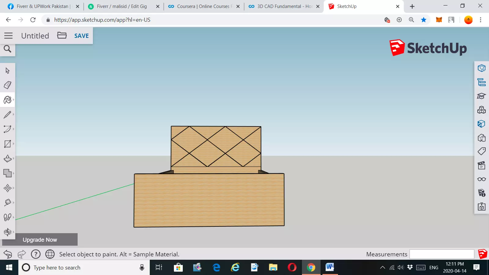 Single Bed Design 3D print model_0