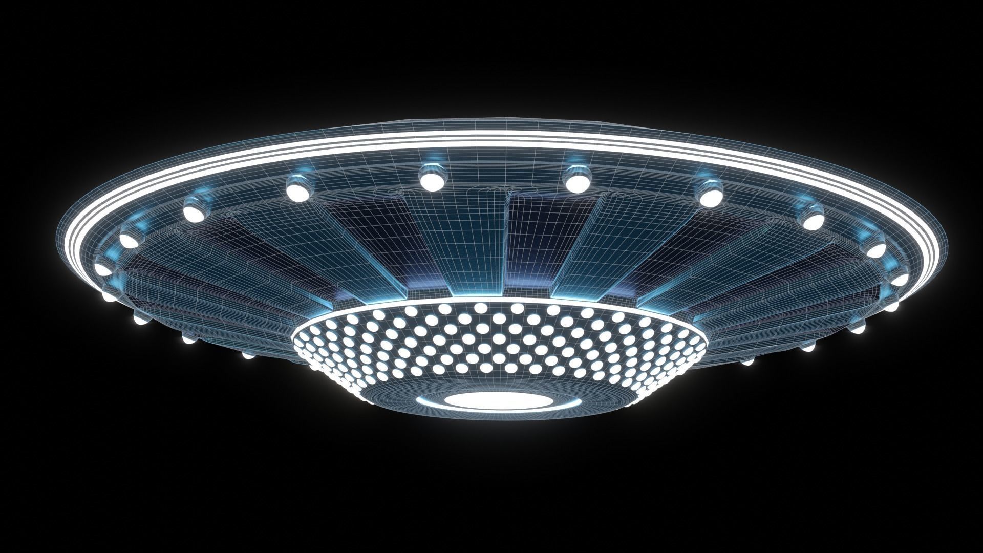 UFO in the blender 3D model_3