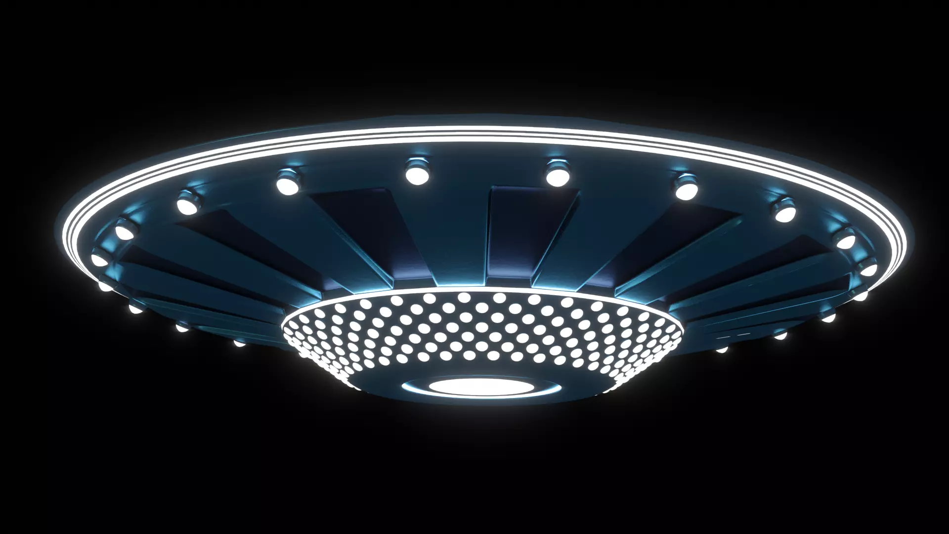 UFO in the blender 3D model_0