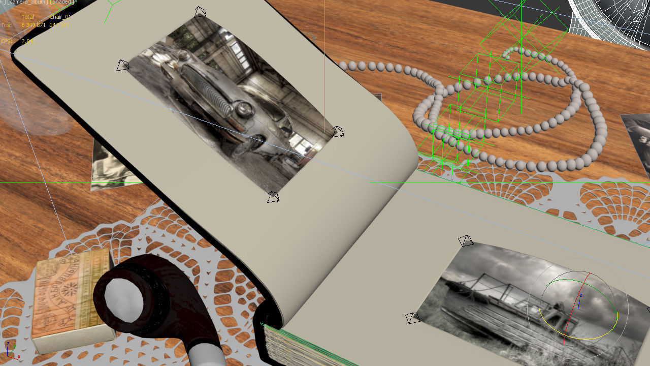 Photoalbum animated 3d model 3D model_4