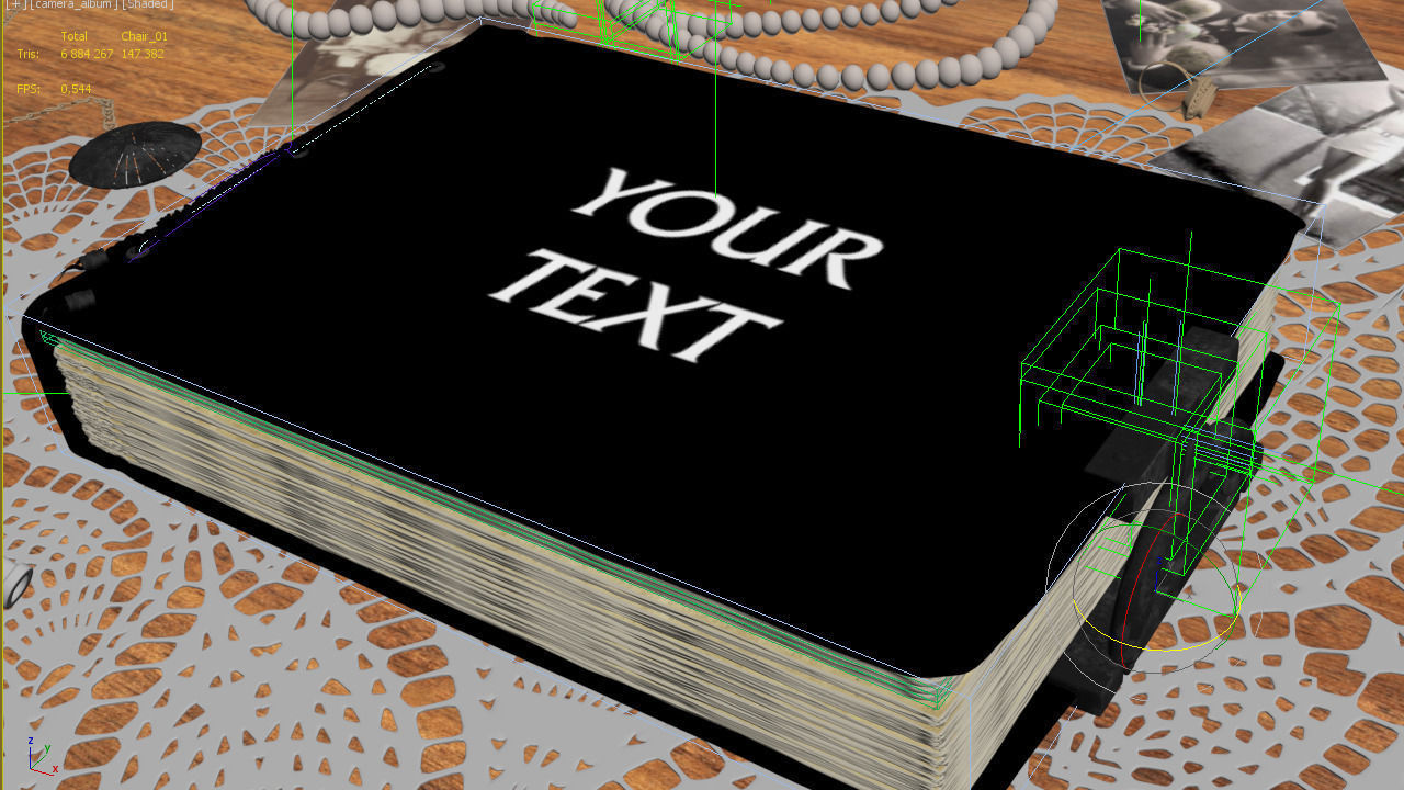 Photoalbum animated 3d model 3D model_5