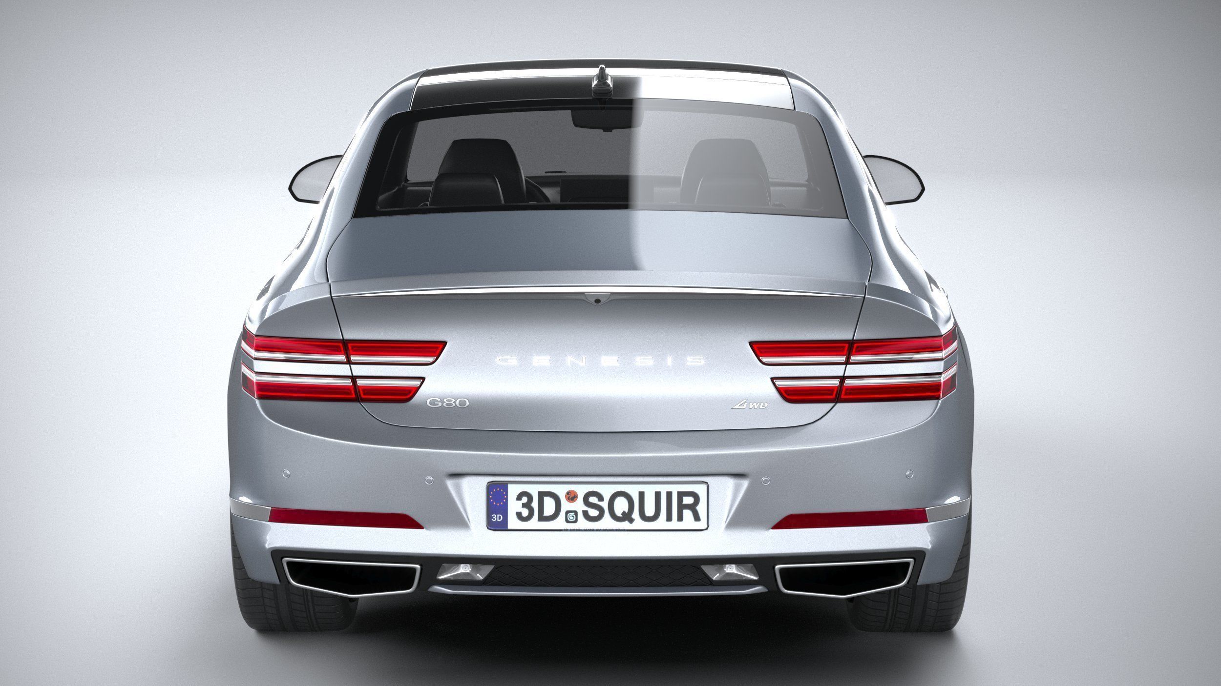 Genesis G80 2021 3D model_4