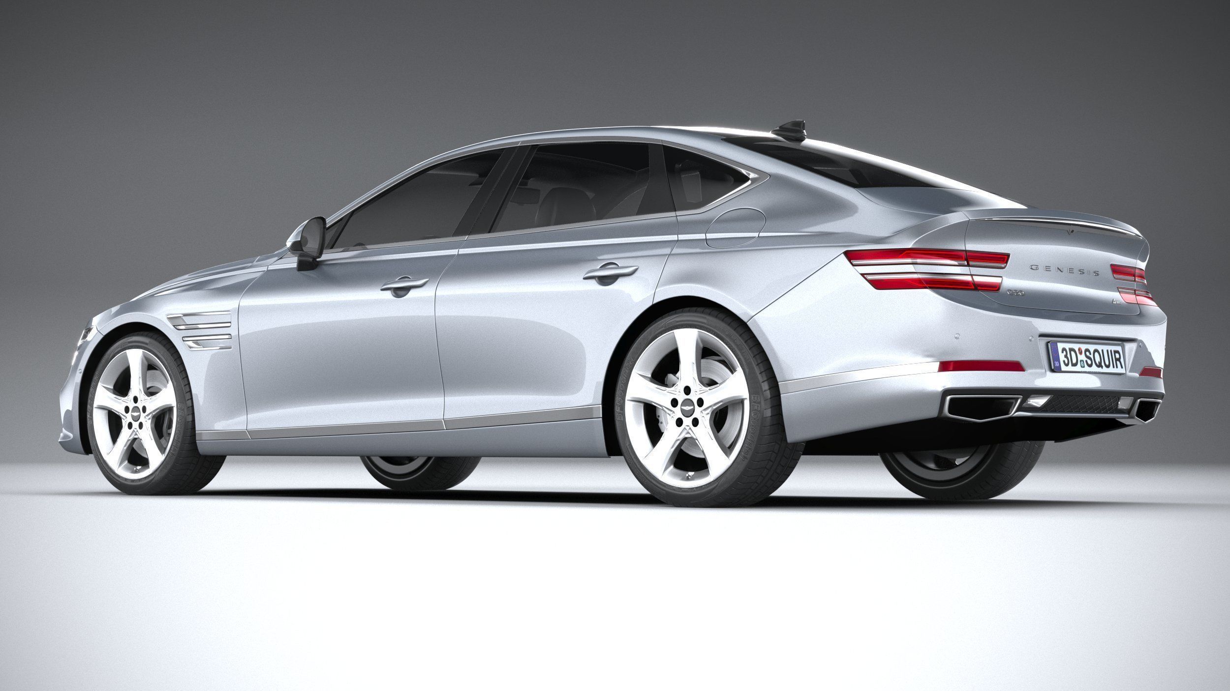 Genesis G80 2021 3D model_5