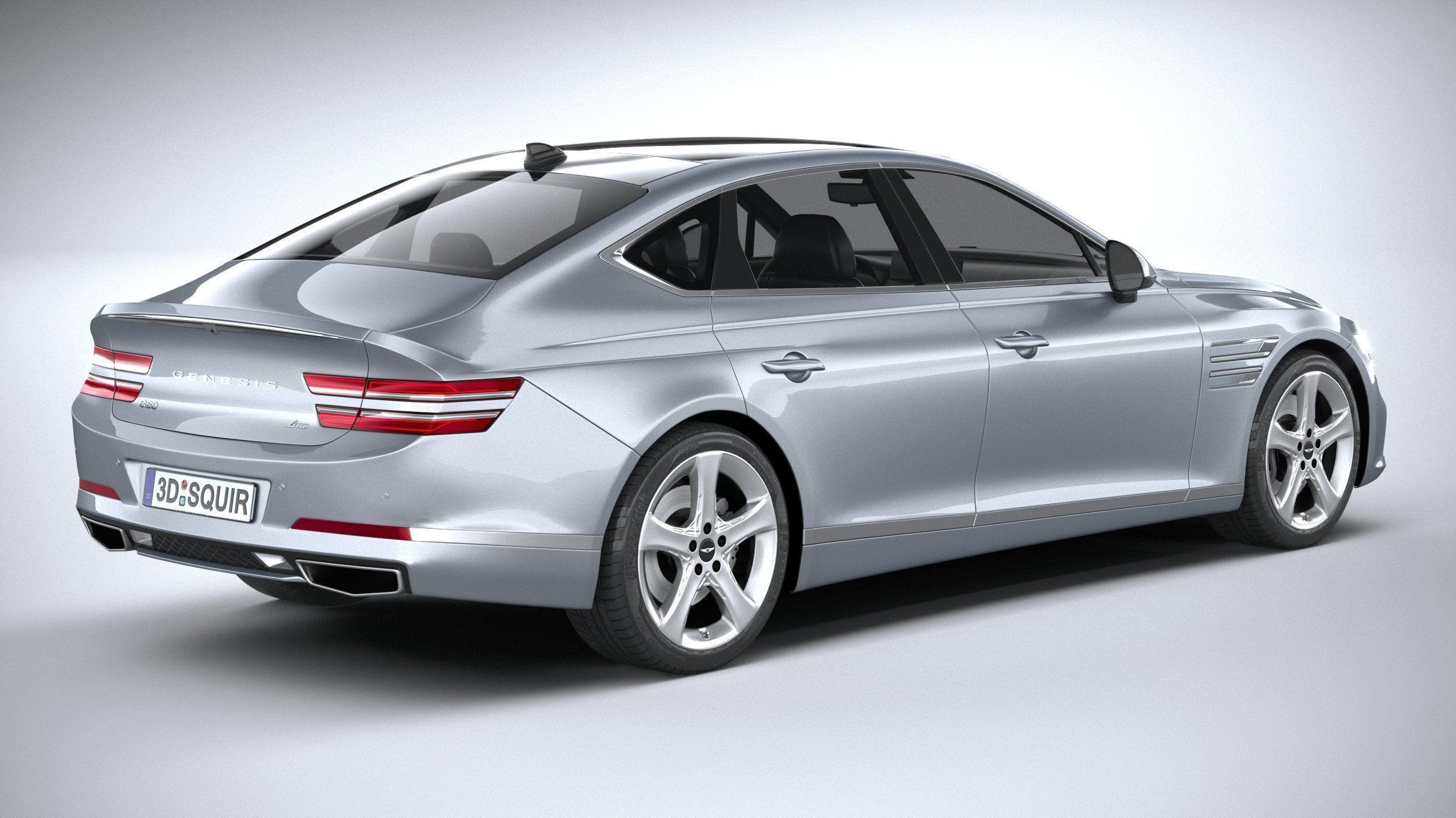 Genesis G80 2021 3D model_17
