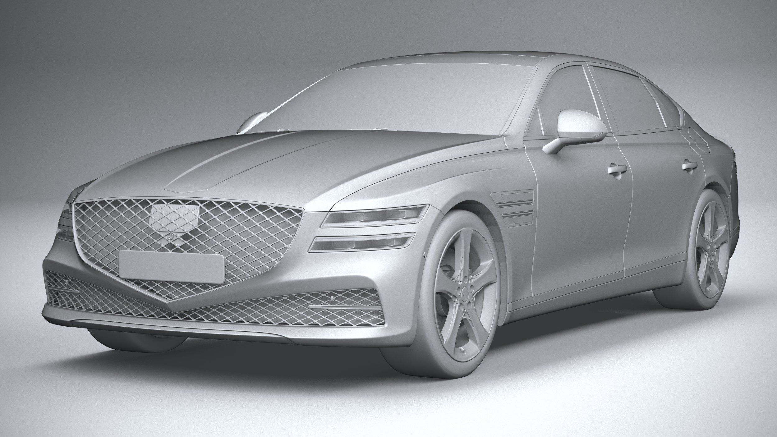 Genesis G80 2021 3D model_20