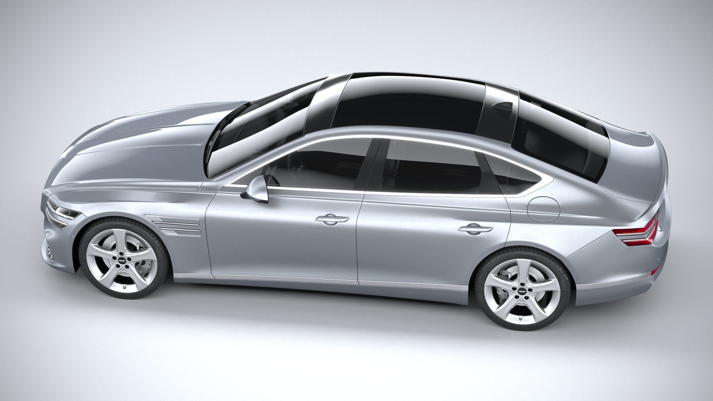 Genesis G80 2021 3D model_9