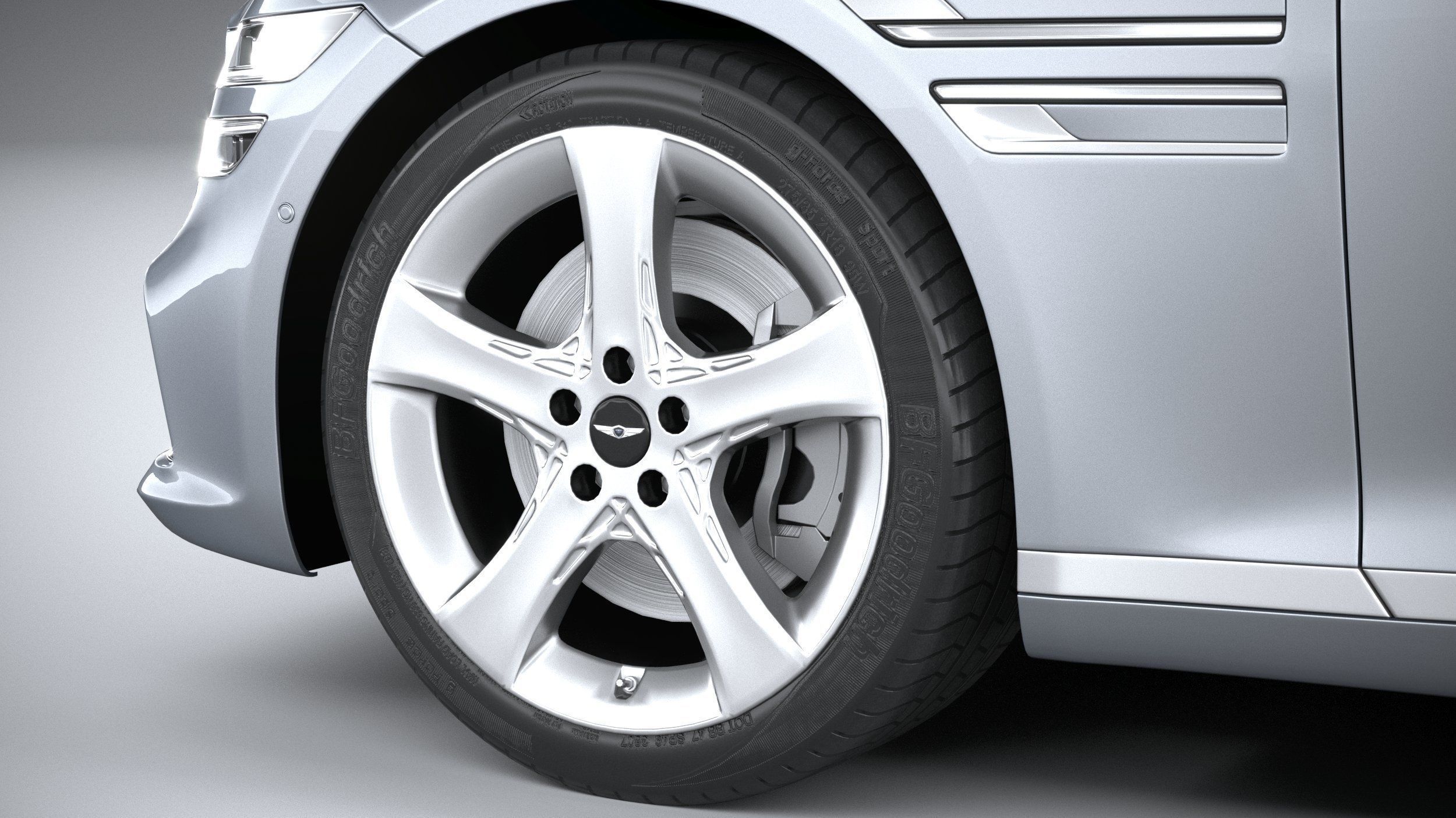 Genesis G80 2021 3D model_16