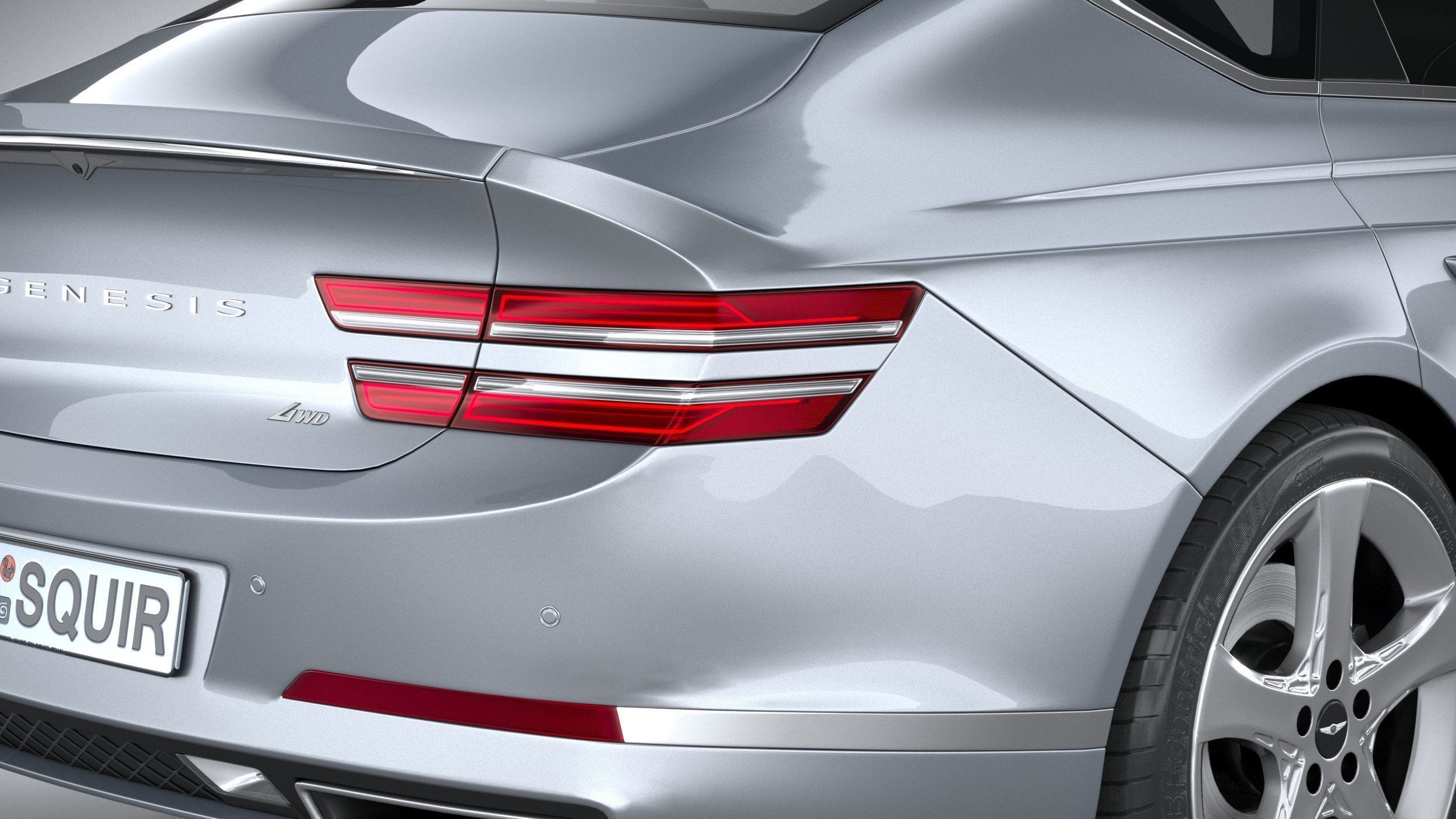 Genesis G80 2021 3D model_18