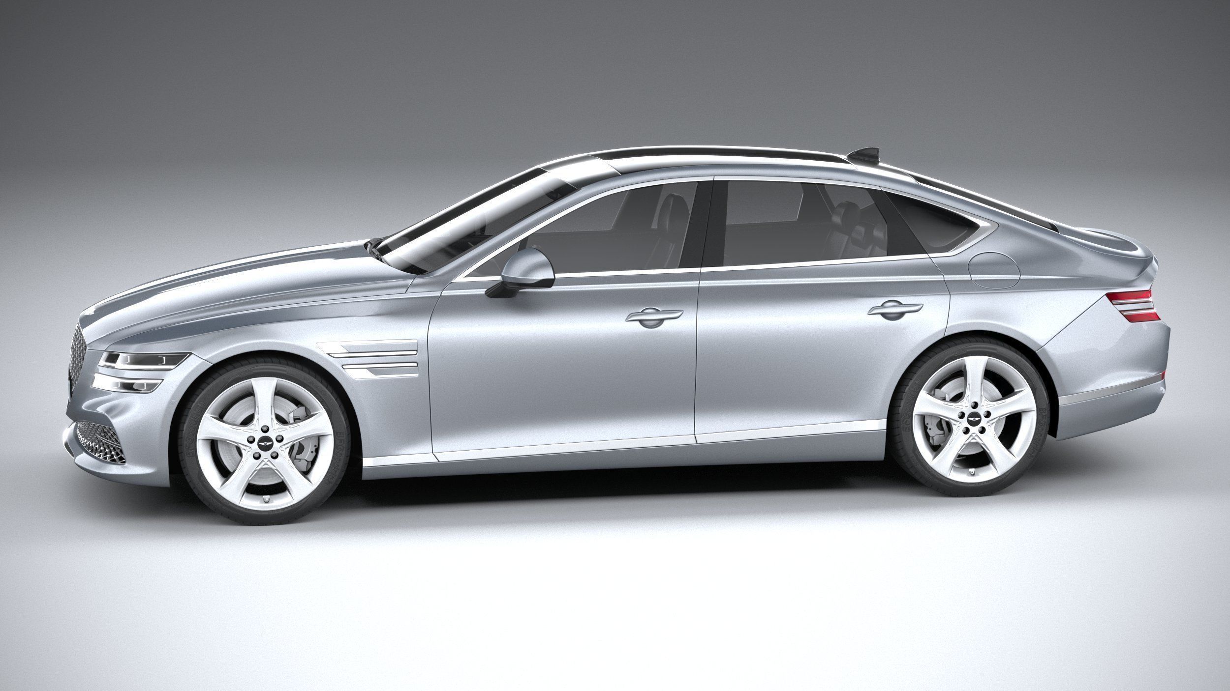 Genesis G80 2021 3D model_8