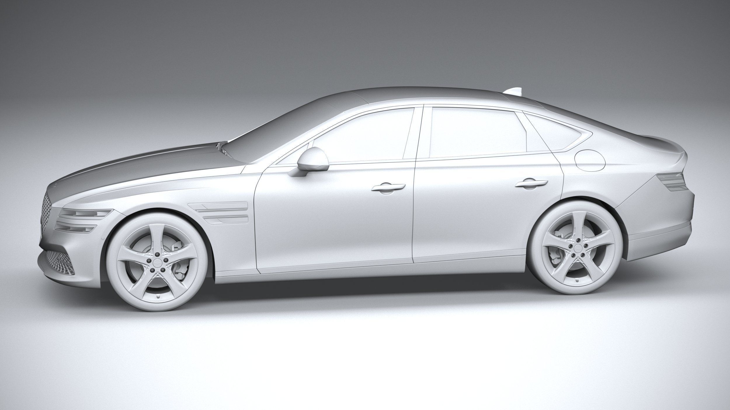Genesis G80 2021 3D model_22