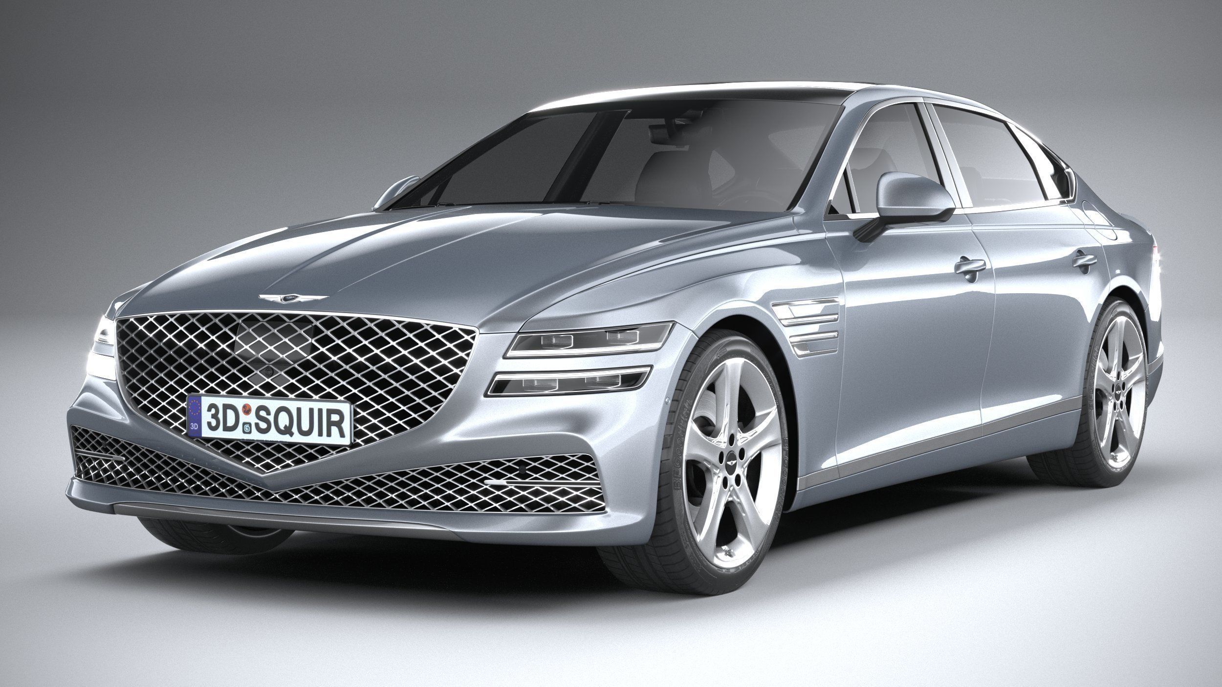 Genesis G80 2021 3D model_2