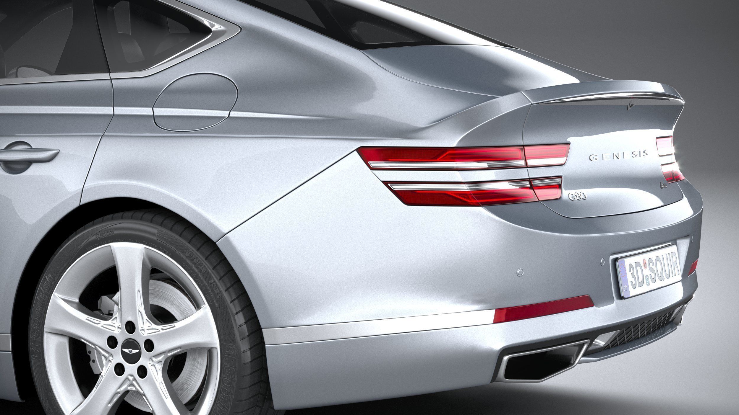 Genesis G80 2021 3D model_6