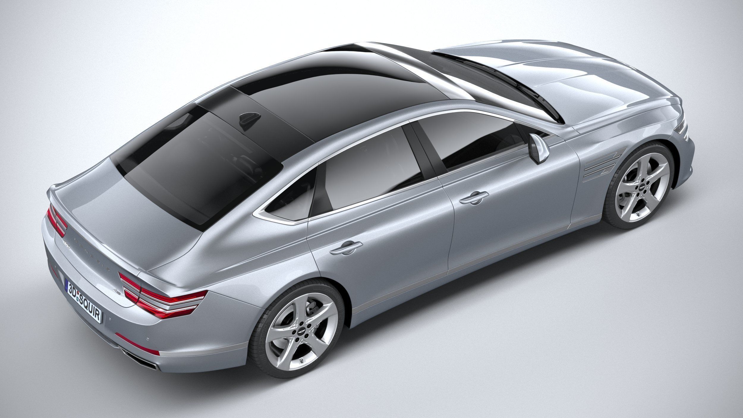 Genesis G80 2021 3D model_10