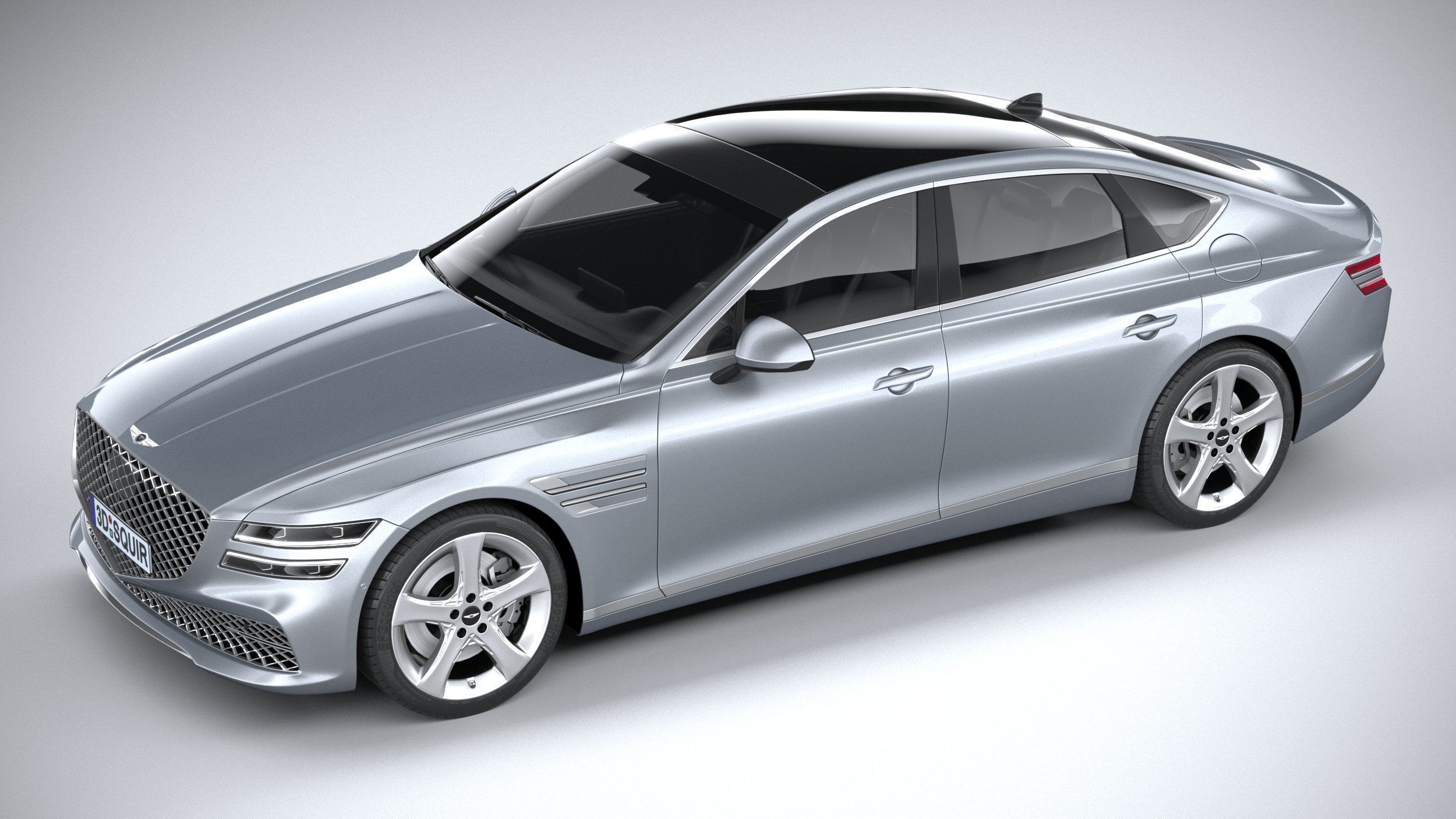 Genesis G80 2021 3D model_7