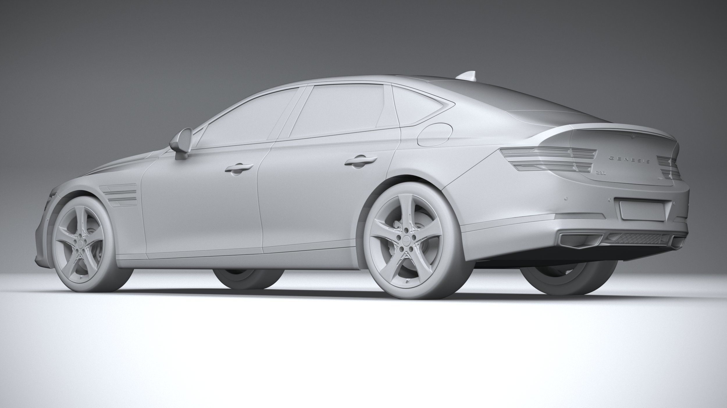 Genesis G80 2021 3D model_21