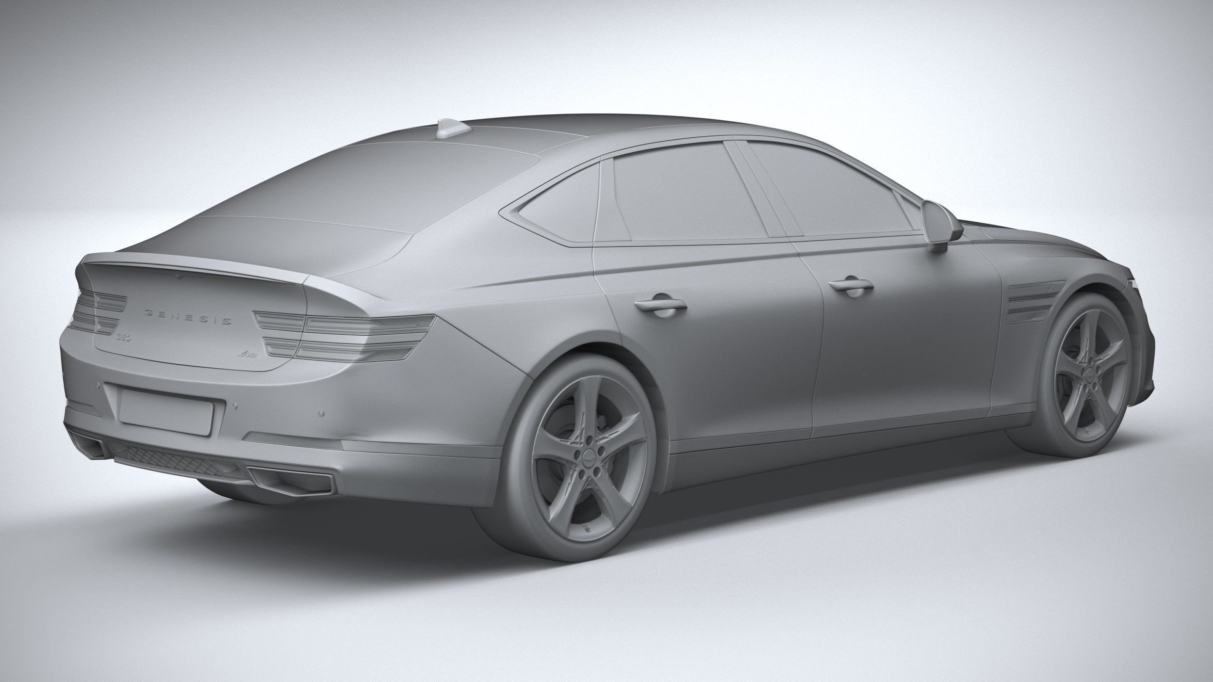 Genesis G80 2021 3D model_25